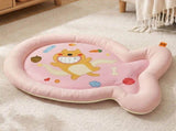 1 Pack Cute Fish-Shaped Cooling Pet Mat, Cartoon Cat Print Summer Dog Cat Bed, Breathable Non-Slip V1232-CWD-XY-003