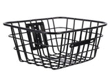 Black Bicycle Basket, Foldable, Durable, Large Capacity, Front Handlebar Use V1366-AZ2-W-22827