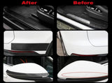 5 RollsD Carbon Fibre Tape for Car Door Sill, Anti-Collision Waterproof Protector Sticker, Black, V1189-LC-QP-00639