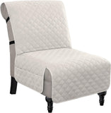 Water Resistant Accent Chair Cover Reversible Quilted Covers Without Arms Thick Soft Durable with V1259-DP01-A-4448