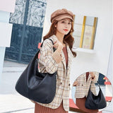 Womens Hobo Shoulder Bag, Soft PU Leather Large Capacity Handbag With Zipper And Adjustable Strap V1237-ZY-807-218