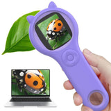 Mini Pocket Handheld Microscope Educational Science Tool for Christmas or Birthday - Purple V1263-JX-7346