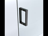 Adjustable 900x900mm Double Sliding Door Glass Shower Screen in Black V63-843771