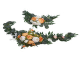 2pcs Artificial Wedding Arch Flowers Colorfast Exquisite Romantic Wedding Welcome Signs Floral V1294-YM0901-3115240006813
