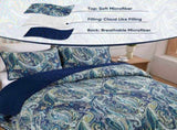 Navy Paisley Boho Dream Bedspread Coverlet 3 Piece Set V745-AC081448Q13U