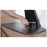Black Swivel TV Stand with Height Adjustability for Living Room LSB-69006