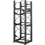 Refrigerant Tank Rack, with 2 x 30lbs and Other 3 Small Bottle Tanks, Cylinder Tank Rack V952-QPCFJ305MM28FNID7V0