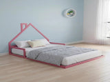 Pine Wood Floor Bed House Frame for Kids and Toddlers V63-849621