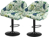 2 Pack Bar Stool Slipcovers Stretch Swivel Chair Covers with Back for Armchair Kitchen Island Floral V1189-LC-RY-00171
