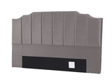 Artiss Bed Head Headboard Queen Velvet 153CM - Grey BED-HEAD-WING-Q-GY