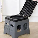 Folding Camping Toilet Compact Portable Outdoor Toilet for Camping Hiking V1102-DSZ-TOI-7756