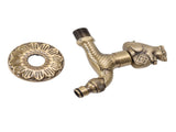 Antique Carved Faucet Bronze Copper Carp Retro Anti Rust Outdoor Garden Tap for Toilet G1/2in V1294-YM0717-3112220066811