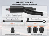 Torque Heavy Duty Torque Multiplier Wrench Set, 1 Inch Drive Lug Nut Wrench Torque V952-NJZBTTBSSYS15EO9WV0