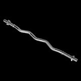 Heavy Duty EZ Curl Barbell Weightlifting Bar with Spinlock Collars for Gym Training V63-770275