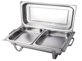 9L Chafing Dish Set Buffet Pan Bain Marie Bow Stainless Steel Food Warmer V201-BRO2-AU