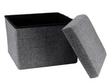 Foldable Storage Ottoman Multifunctional Storage Bench Footstool Seat with CoverBig V1294-YM0901-3117200156312