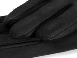 Dents Womens Louisa Sheepskin Gloves Winter Ladies Glove - Suede Black V563-7-1056-BLACK-L