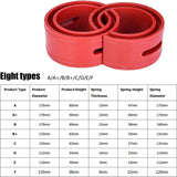 Shock Absorber Spring Buffer 2Pc Universal Car Red Bumper Cushion Car Shock Absorber Spring Bumper V1188-MS-227-2096