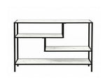 Artiss Console Table Entryway Hallway Marble Effect 4-Tier Storage Shelves White FUR-AC-CST-01-MBWH