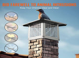Chimney Cap 9 x 9 304Stainless Steel Fireplace Flue Caps Cover Mesh V952-BXGFXPDYDGYSKQNL5V0