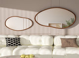 Small Art Deco Asymmetrical Wall Mirror 56x82cm V178-67004