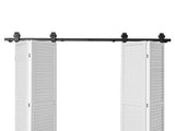 Bi-Folding Sliding Barn Door Hardware Track Kit, 64" Top Mount Track Kit, Slide Smoothly & Quietly, V952-ZDSMDGDGSM2D71CL9001V0