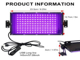 High-Efficiency 96 LED UV Curing Light for Resin and Epoxy Crafting USB-Powered Desktop Lamp for V1341-ZY-2R7Y4W3Z-144LEDS