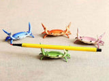 24X Japanese Cute Crab Pen Holder Weightlifting Crabs Penholderracket Storage Rack Gift Stationery V1369-AZ3-W-11516