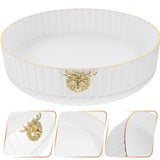 White Rotatable Organizer for Home Kitchen Spices and Condiments V1369-AZ3-W-18323