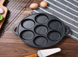 SOGA 31.5cm Cast Iron Takoyaki Fry Pan Octopus Balls Maker 7 Hole Cavities Grill Mold ZPAI011