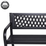 Wallaroo Steel Outdoor Garden Bench - Lattice GDB-JOY-202