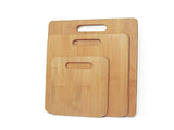 3 Pack Bamboo Cheese Board Set, Cutting, Serving and Chopping Boards V1188-MS-617-071