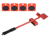 Furniture Mover Lifter Easy Slides Heavy Duty Transport Lifting Roller Tool with Ripping Bar V1294-YM0901-3117200157311