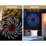 0.5M Christmas Lights 128 LED Spin Motif Light Decorations Jingle Jollys XMAS-MOT-SPIN-MC