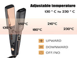 White Advanced Titanium Ion Flat Iron - Professional Hair Straightening & Curling Styler V1268-MZ00089