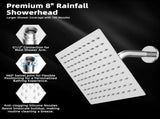 20" Showerhead with 8" Rainfall Showerhead V1258-DP02-C-816