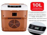 10L Portable Electric Cooler & Warmer Car Fridge with Digital Display 12V/240V Dual Power for V888-ELOSUNG44503