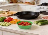 12Pcs Plastic Bowls 10 oz, Microwave & Dishwasher Safe, Lightweight Stackable Bowls for Cereal, V1192-AZ-W-17414