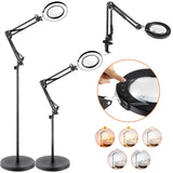 VEVOR Magnifying Floor Lamp, 5X Standing Magnifying Glass with Light, Height Adjustable Floor V952-YGFDD12WZX21ZFNAXV9