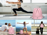 Gym Bag, Women's Backpack, With Shoe Compartment, Separation of Wet and Dry Items, Portable V1189-LC-HW-00148