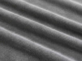 Marlow Blackout Curtains 2 Panels Velvet Room Darkening Eyelet Curtains Grey CD1024-DGY-240X230-AU