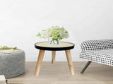 Round Rattan top 3 Legged Potplant Stand / Side Table 34cm V637-68100TBL