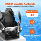 VEVOR Hand Winch, 544.3 kg Pulling Capacity, Boat Trailer Winch Heavy Duty Rope Crank with 7 m V952-CYSDJP1200BDE18BEV0