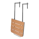 Balcony Hanging Table, 595 x 400 mm Folding Balcony Railing Table, Outdoor Balcony Bar Table for V952-FXGZSM25INCHDZVCRV0