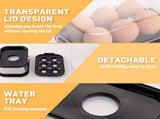 Electric Egg Boiler - Egg Boiler 6 Eggs - Made of Stainless Steel - Intelligent Steamer with V1188-ZXY-10441