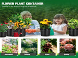 30 Pcs 3 Gallon Plant Nursery Pots Bulk Flexible Plastic Pots for Plants Thickened Soft Seed V1259-DP01-F-135