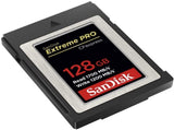 SanDisk 128GB Extreme PRO CFexpress Card Type B - SDCFE-128G-GN4NN READ 1700 MB/S WRITE 1200MB/S V28-FFCSAN128GCFEGN4NN