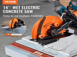 Electric Concrete Saw, 14 in, 2000 W Motor Circular Saw Cutter with Max. 5 in Adjustable Cutting V952-D3200W14IN5INYGWJV3