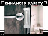 Landhoow 6 Pcs 3" x 11" Latch Guard Plate Cover Electroplated Carbon Steel Door Latch Cover Latch V1258-DP02-C-759