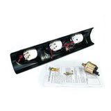 52mm Triple Gauge Kit Tachometer Water Temperature Gauge Oil Pressure Gauge with Sensor , Left Hand V1369-AZ3-W-12726